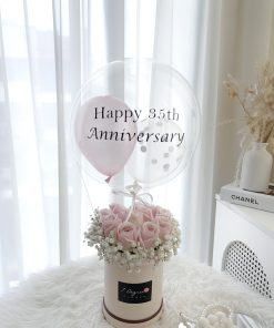 Pinky Rose Balloon Box